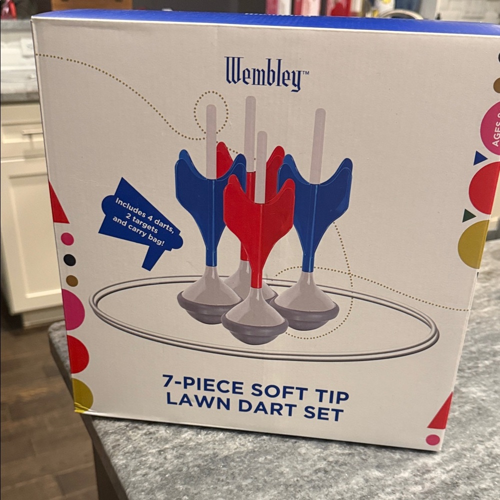 Wembley Red and Blue Lawn Dart Game Set